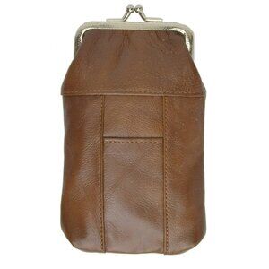 ROMA LEATHER Cigarette Case with Lighter Pouch 92810LBN